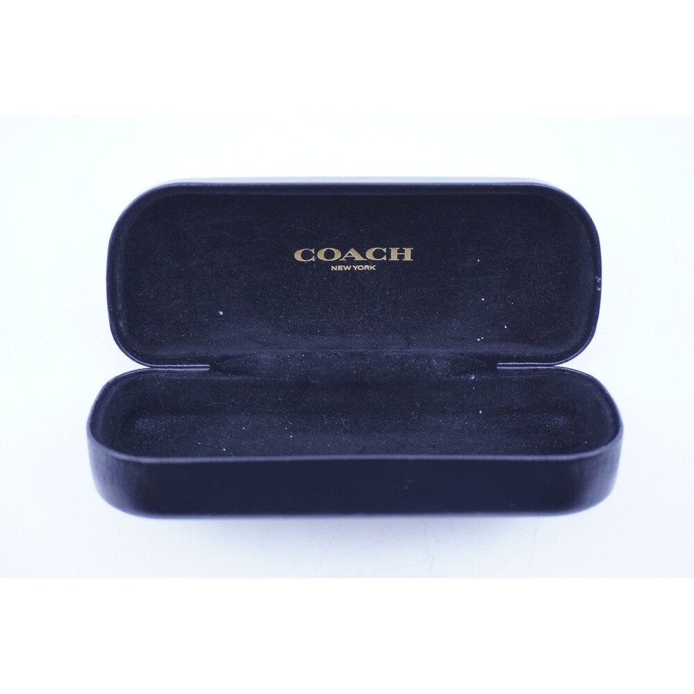 COACH New York Black Hard Clamshell Eye Glass Case Only - Picture 3 of 4